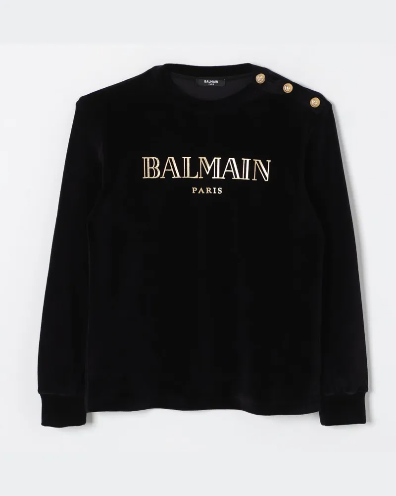 Balmain Pullover kinder Schwarz