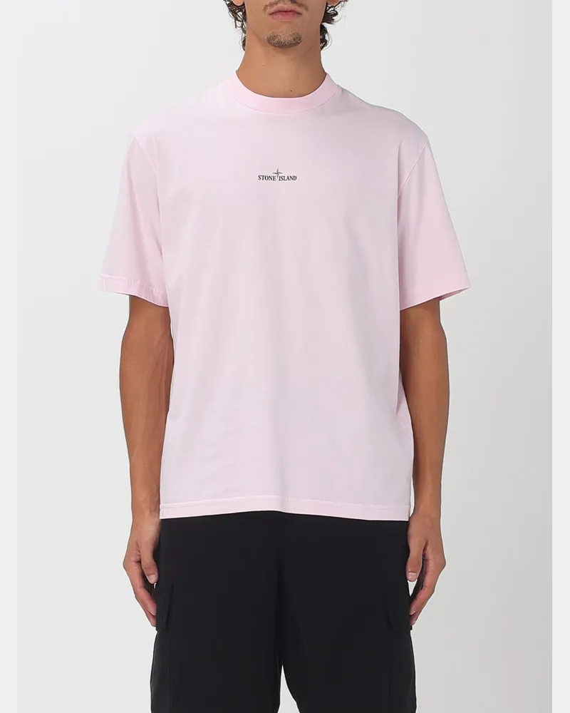 Stone Island Polo herren Pink