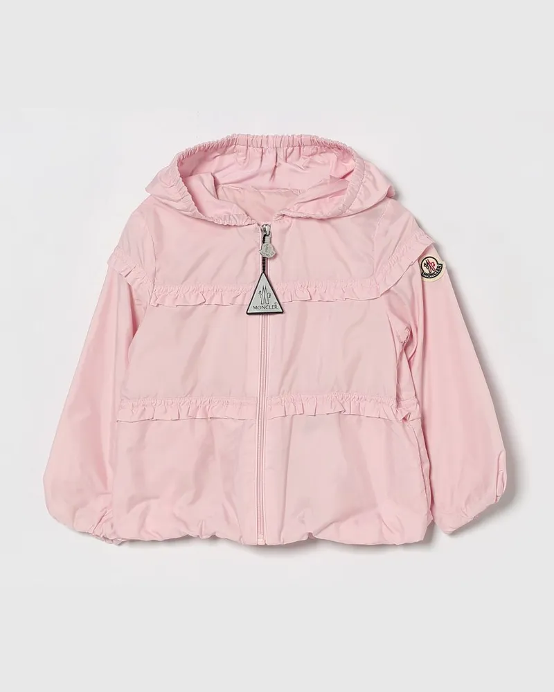 Moncler Hiti Kapuzenjacke aus Nylon mit Rüschen Pink
