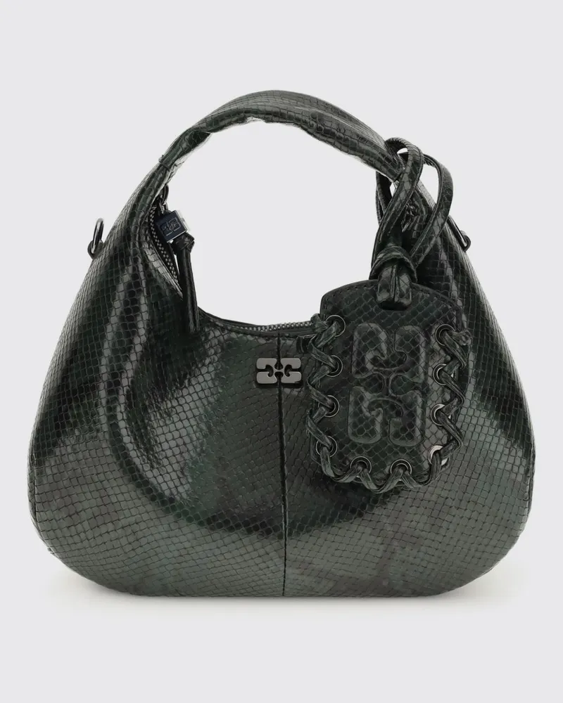 Ganni Schultertasche damen Grün
