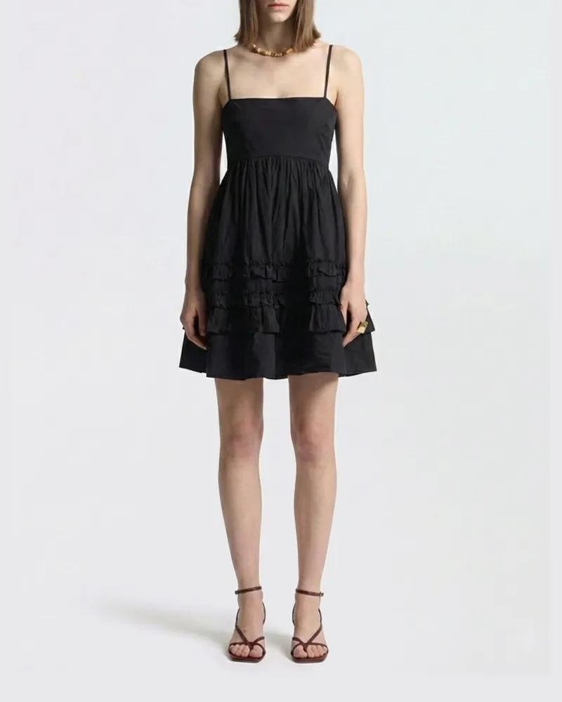 Ganni Kleid damen Schwarz