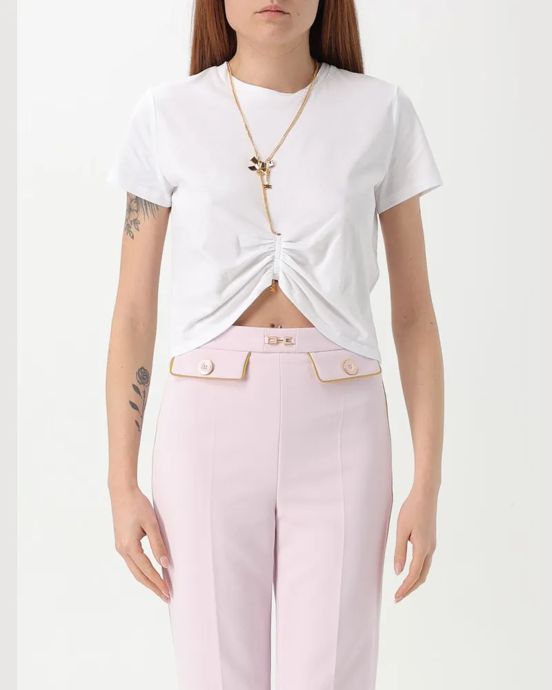Elisabetta Franchi Pullover damen Weiß