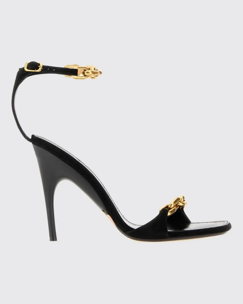 Balenciaga Duchesse Wildleder-Slingback-Sandalen mit Stiletto-Absatz von Schwarz