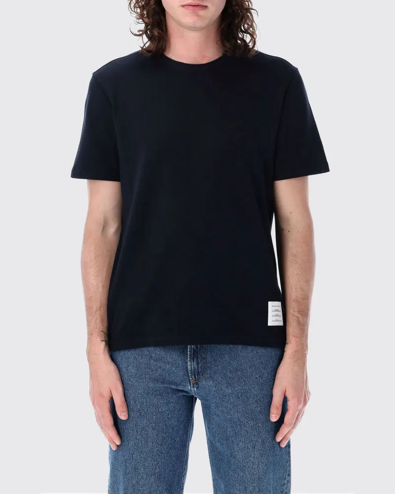 Thom Browne T-shirt herren Blau