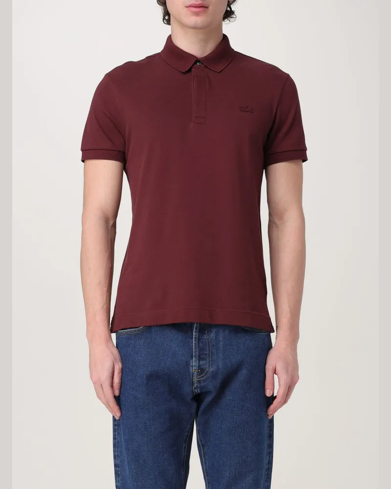 Lacoste T-shirt herren Burgunderrot