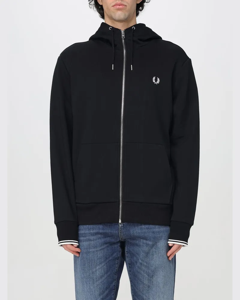 Fred Perry Sweatshirt herren Schwarz