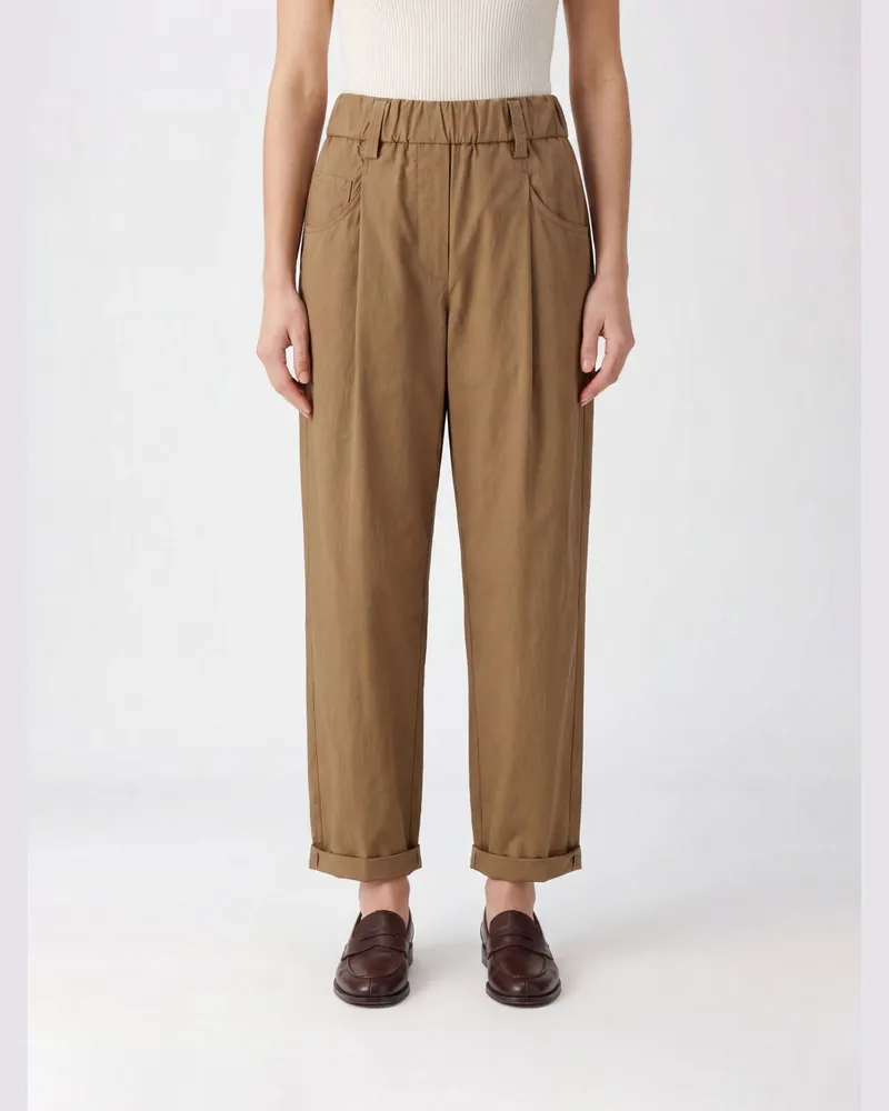 Brunello Cucinelli Baumwollhose Beige