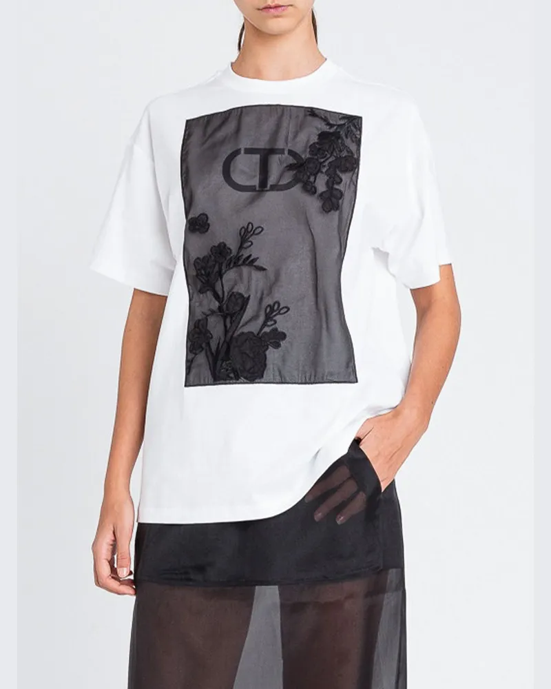 Twin-Set T-shirt damen Weiß