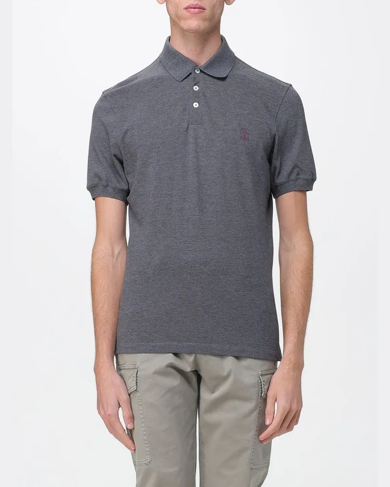 Brunello Cucinelli Polo herren Grau