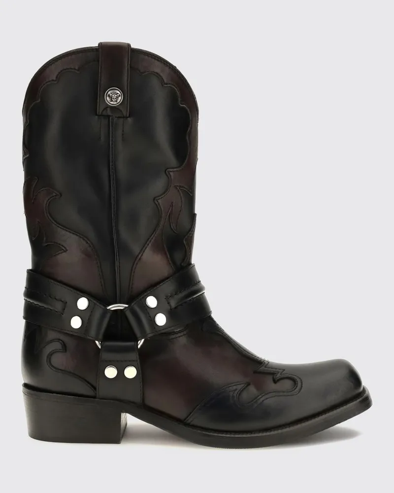 Versace Stiefel damen Schwarz