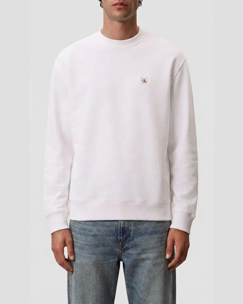 Calvin Klein Sweatshirt herren Weiß