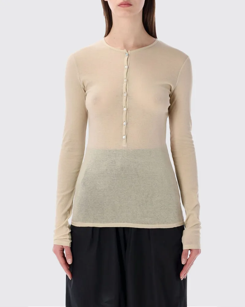 Soeur Basic Baumwoll-T-Shirts Beige