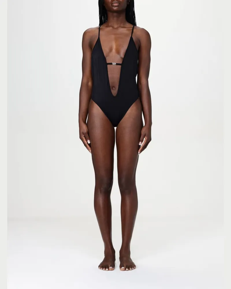 Diesel Daisy Badeanzug aus Polyester Schwarz