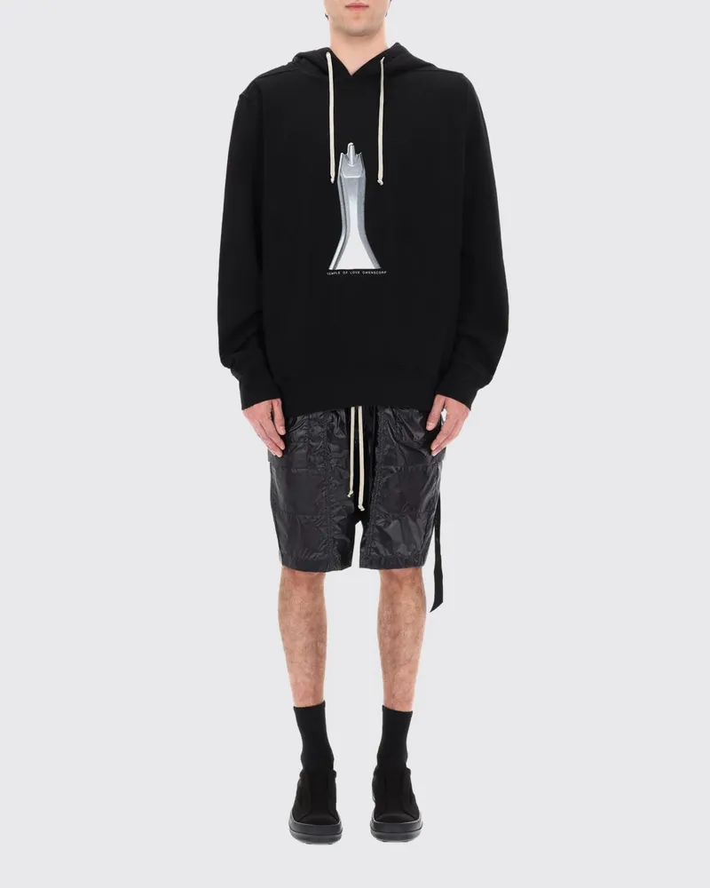 DRKSHDW by Rick Owens Bedruckter Oversize-Kapuzenpullover Schwarz