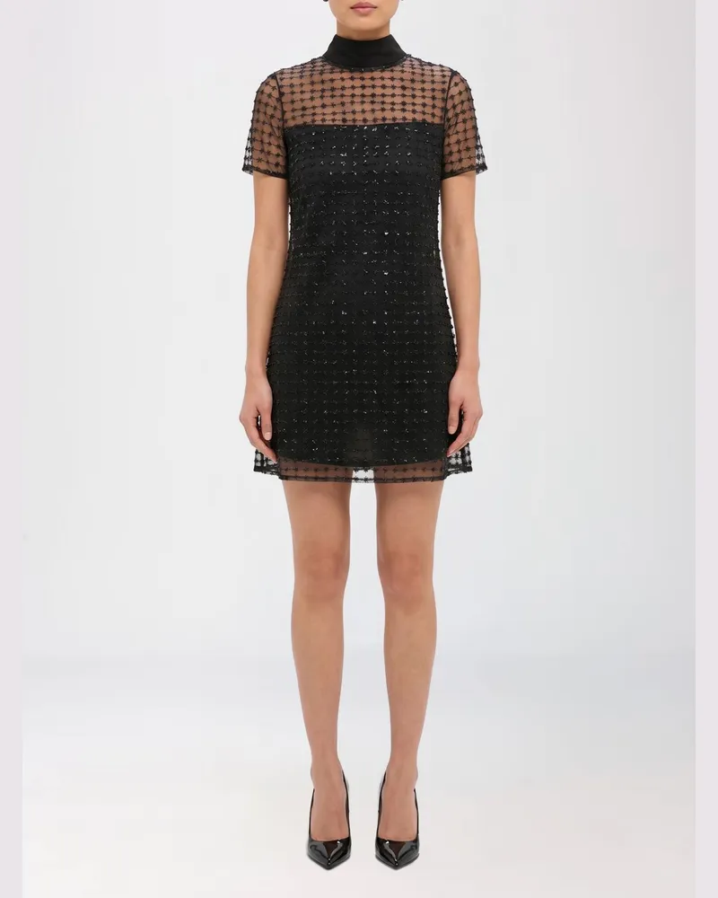 STAUD Mini-Kleid mit Pailletten Schwarz