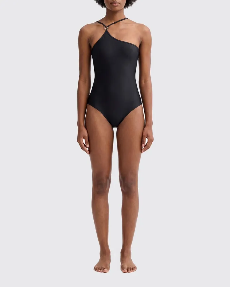 COPERNI Asymmetrischer Badeanzug Schwarz