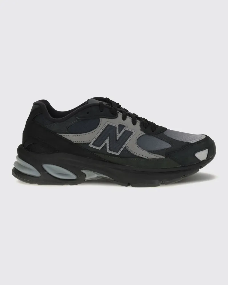 New Balance 2010 Low-Top-Sneakers aus Leder, Mesh und Nubuk Schwarz