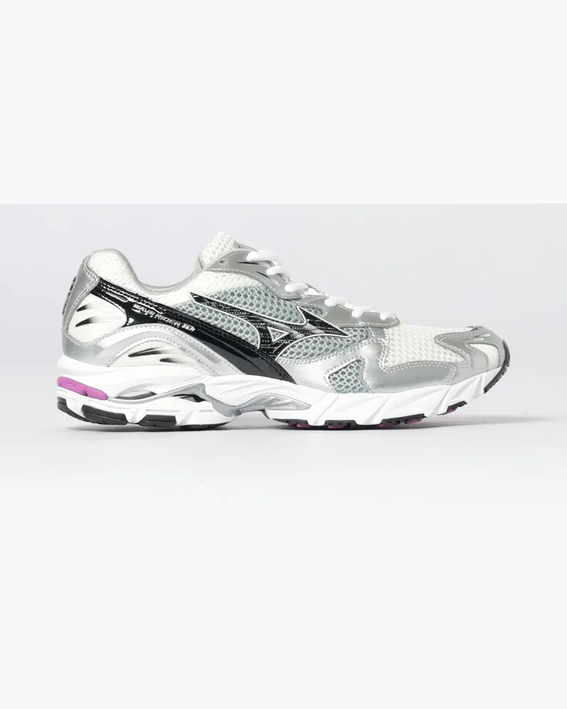 Mizuno Wave Rider 10 Sneakers aus Mesh und Gummi Weiss