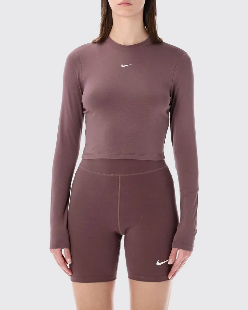 Nike T-shirt damen Burgunderrot