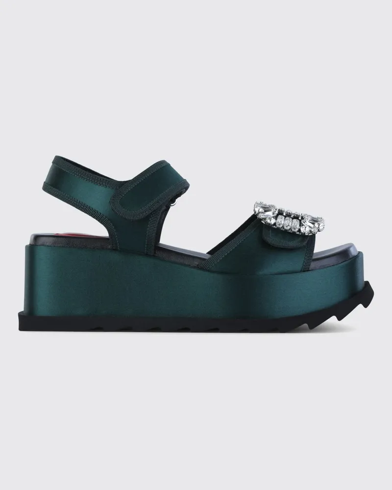 Roger Vivier Sandalen mit absatz damen Waldgrün