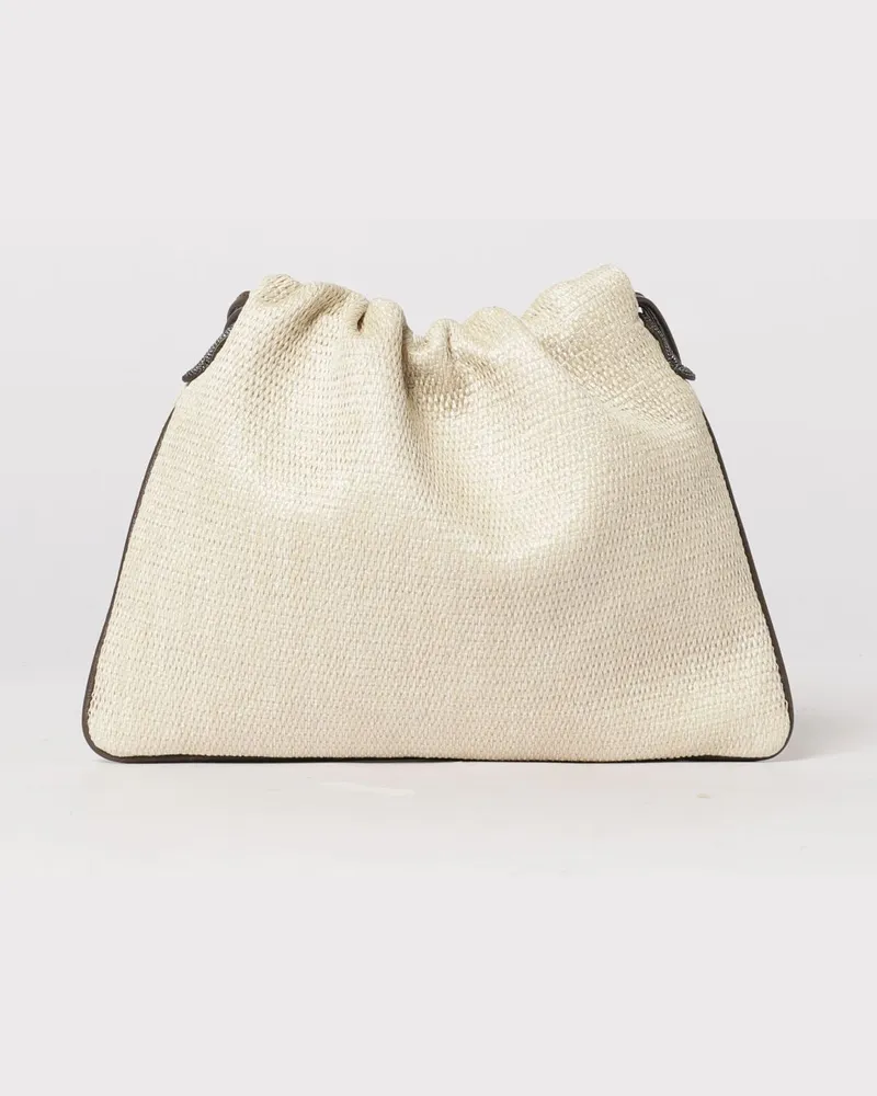 Brunello Cucinelli Schultertasche damen Beige