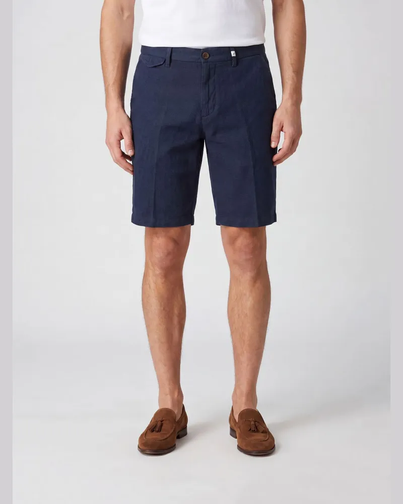 MYTHS Chino-Shorts aus Baumwolle Blau