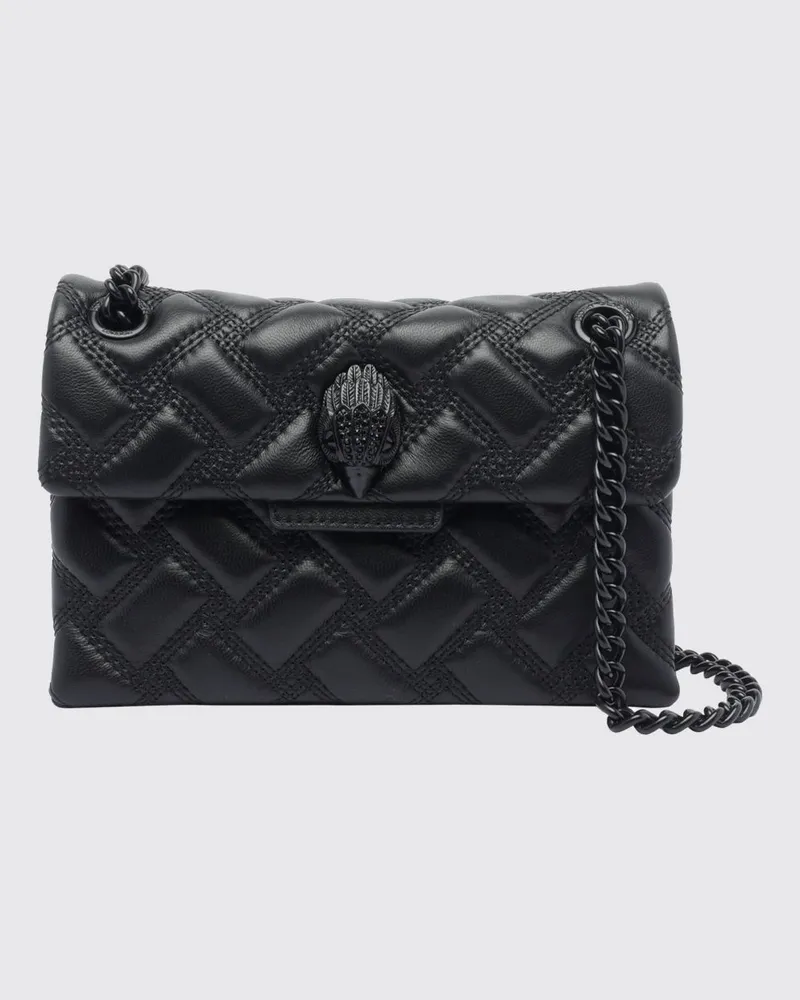 Kurt Geiger Kensington Mini-Crossbody-Tasche aus Leder mit Logo Schwarz