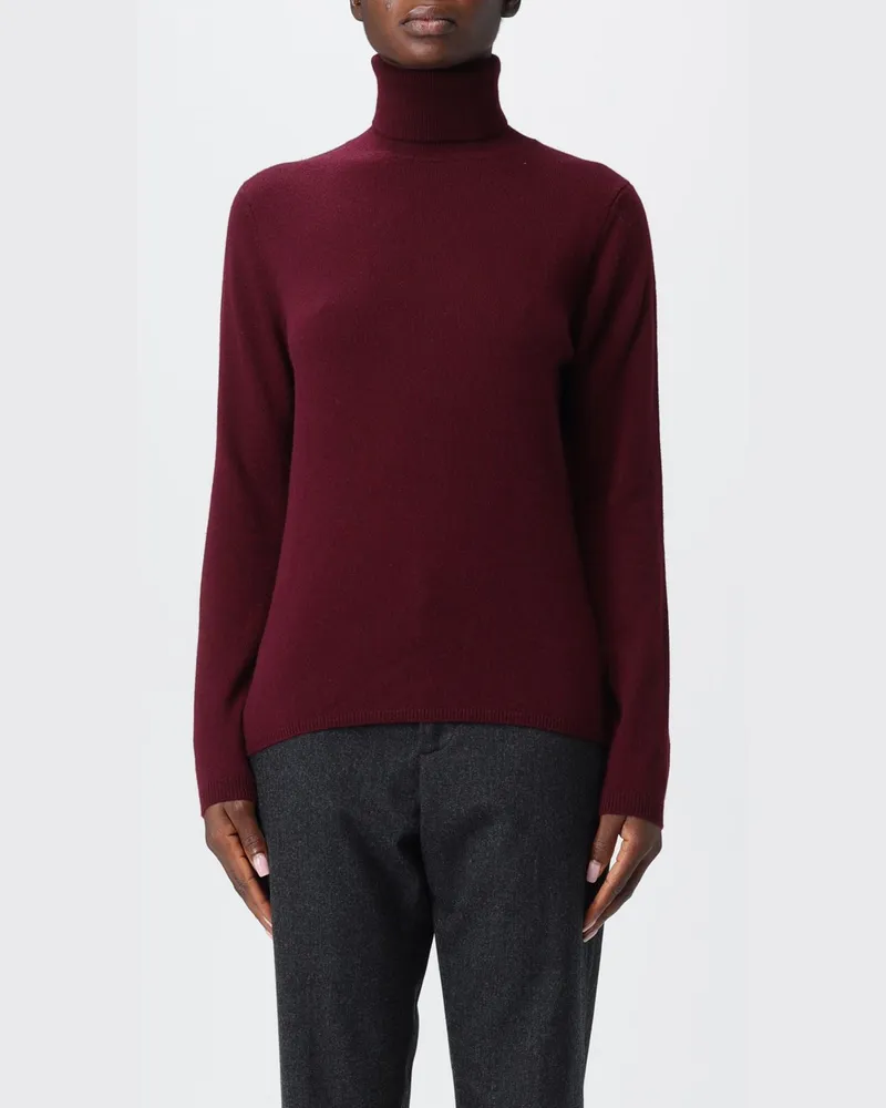 ALLUDE Pullover damen Burgunderrot