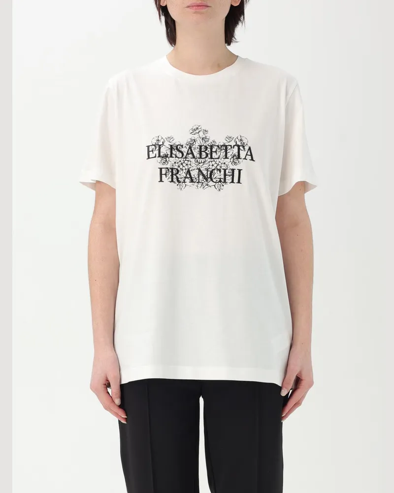 Elisabetta Franchi T-shirt damen Weiß