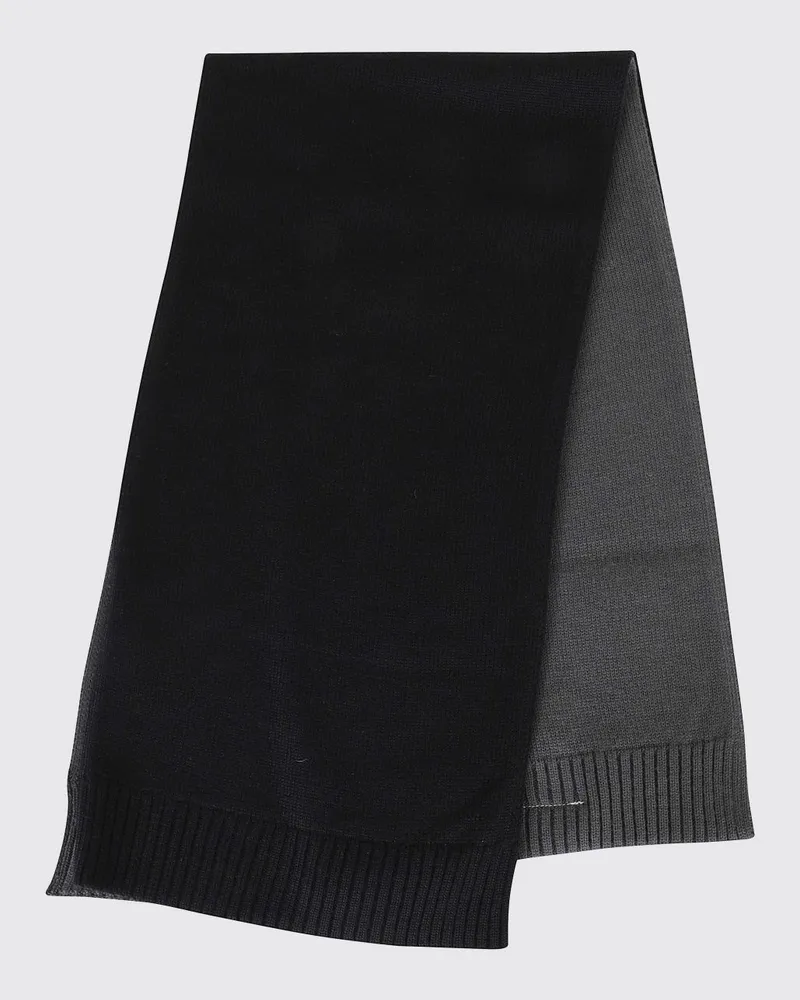 Maison Margiela Wendbarer Baumwollschal mit ikonischem White Stitch Schwarz