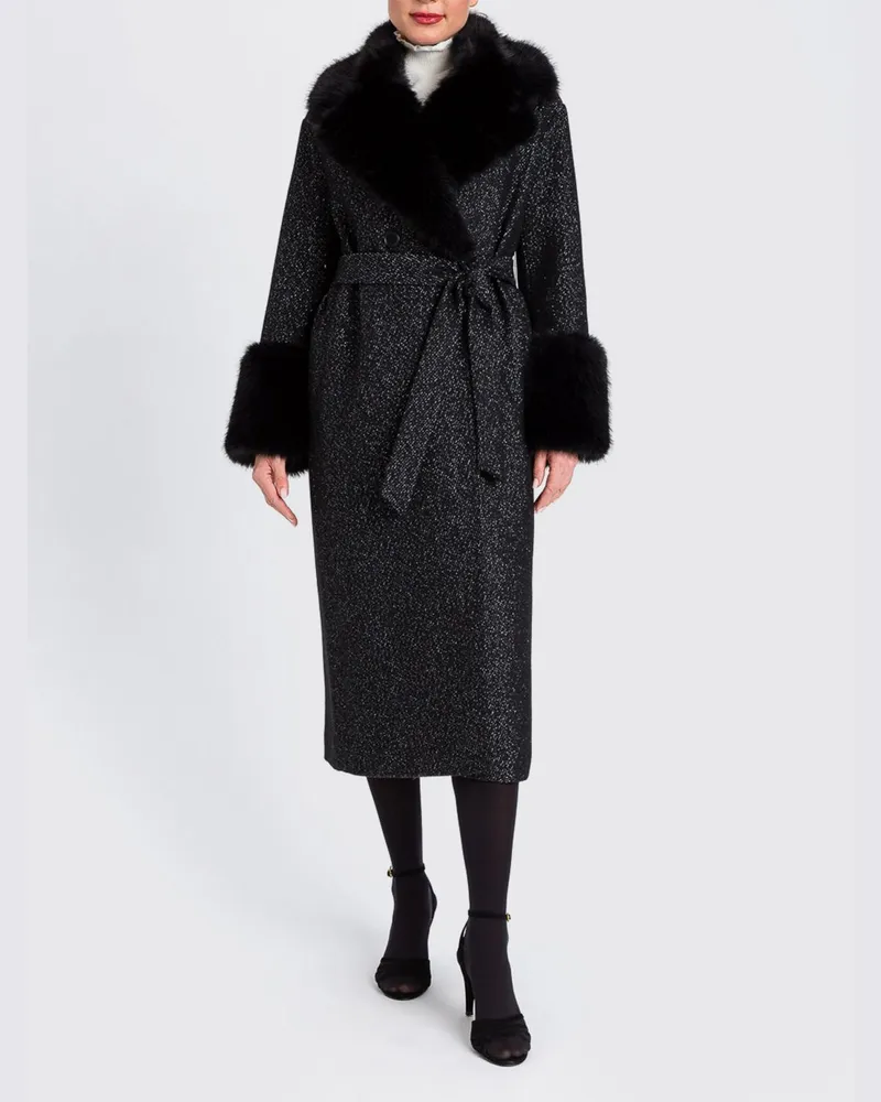 Twin-Set Mantel damen Schwarz