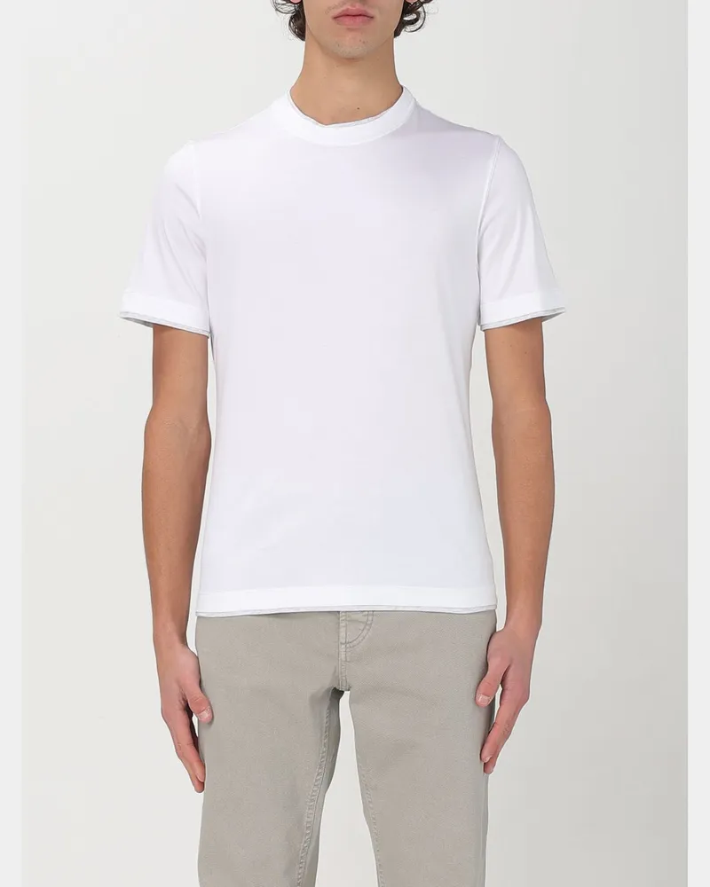 Brunello Cucinelli T-shirt herren Weiß