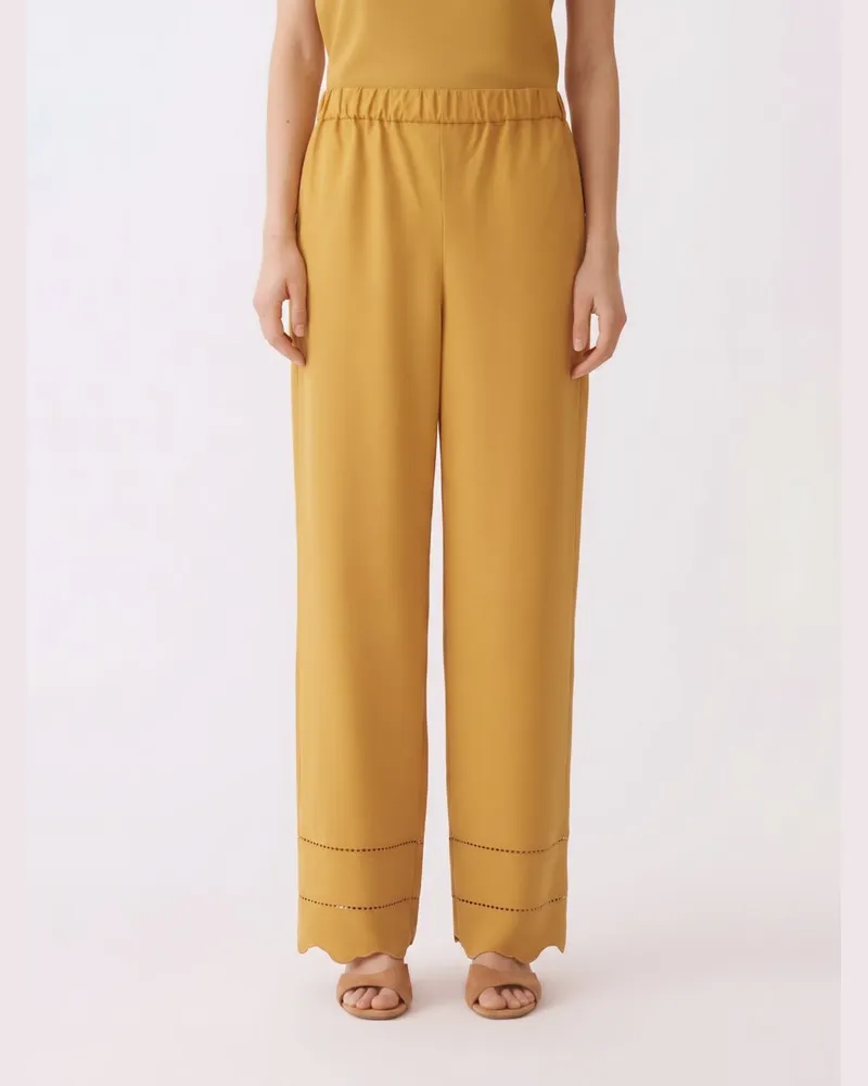 Fabiana Filippi Hose damen Mustard
