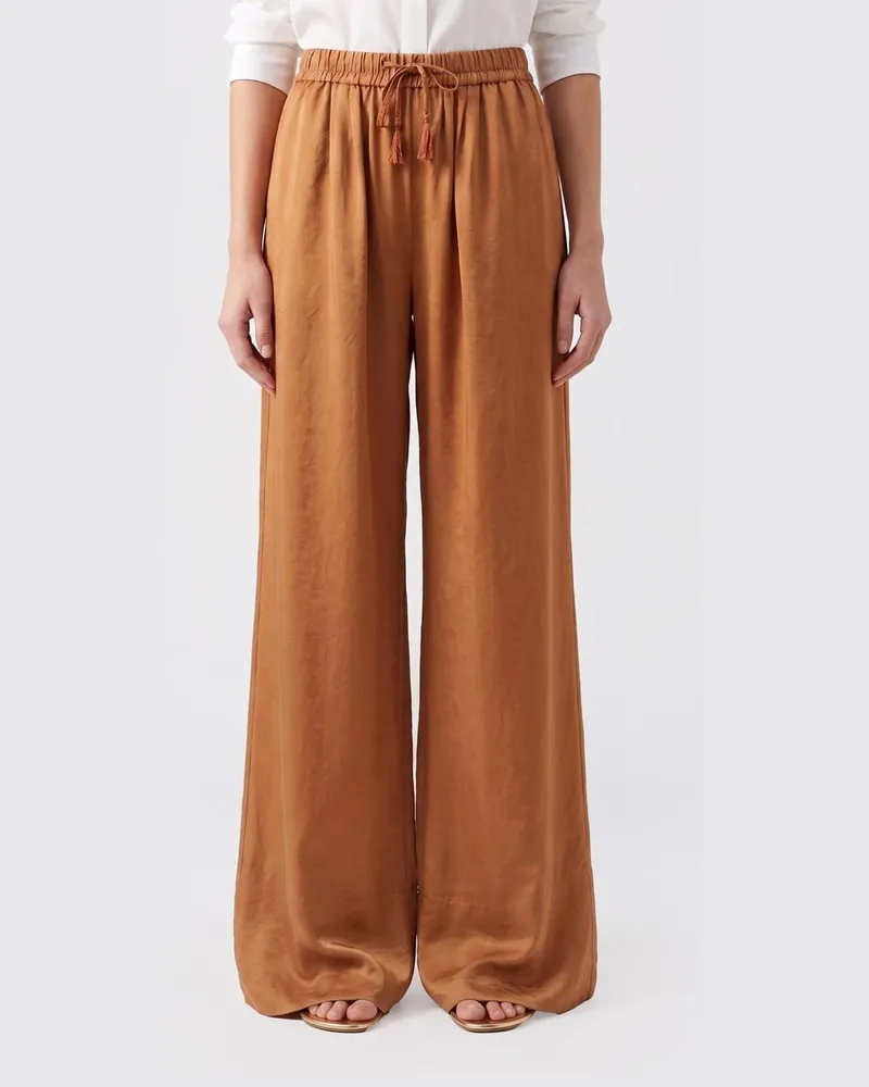 forte_forte Hose damen Braun