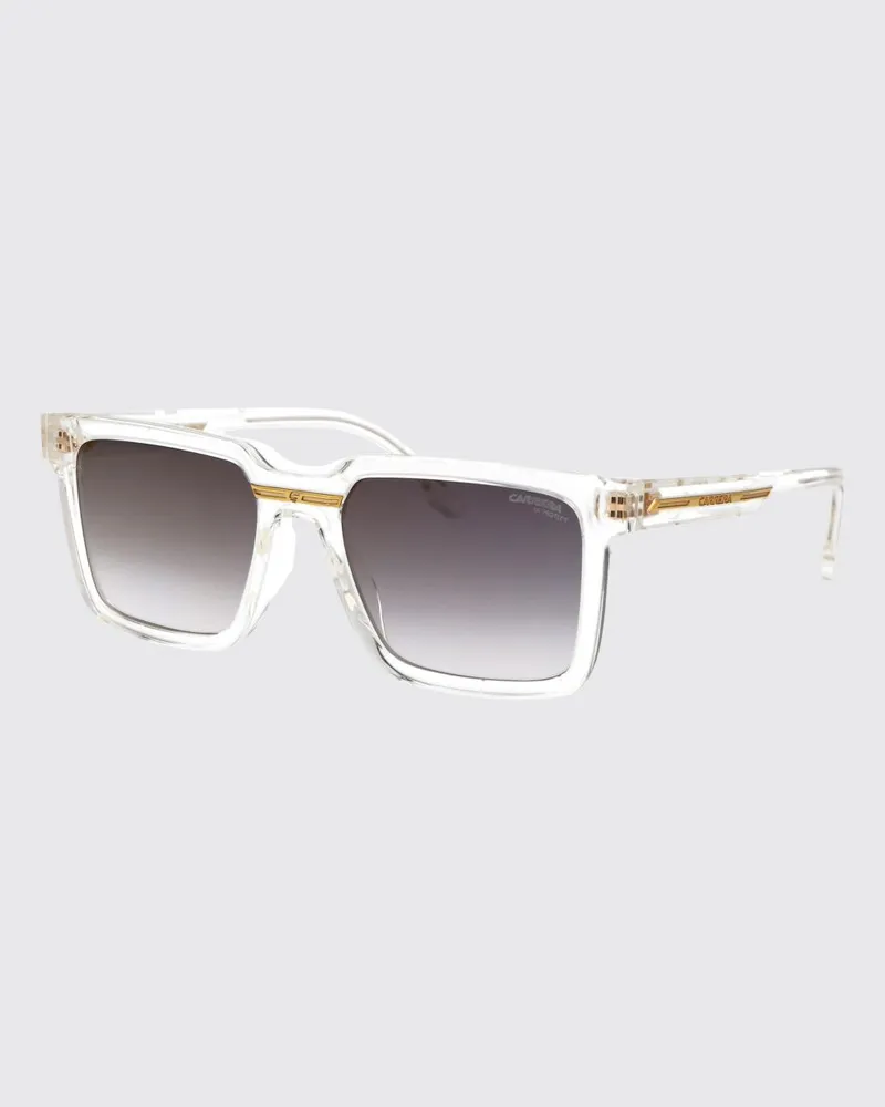Carrera Rechteckige Sonnenbrille aus Eco-Polyamid mit dunklen UVA/UVB-Gläsern Durchsichtig