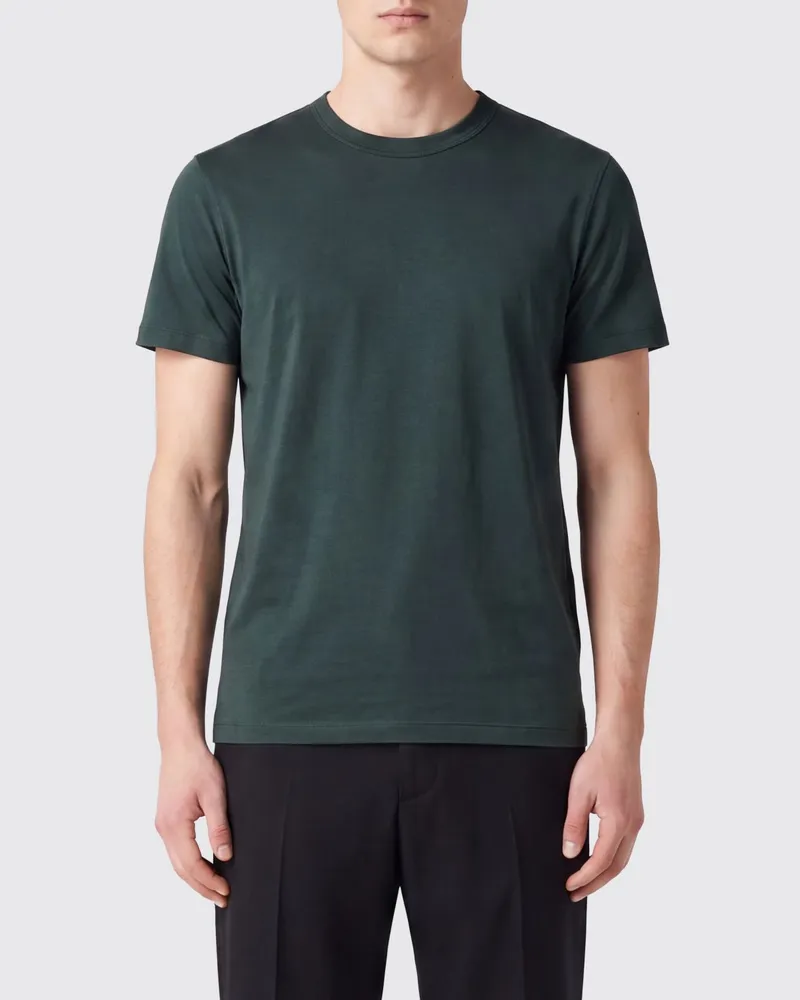 Tom Ford T-Shirt mit Rundhalsausschnitt aus Lyocell- und Baumwollmischung Grün