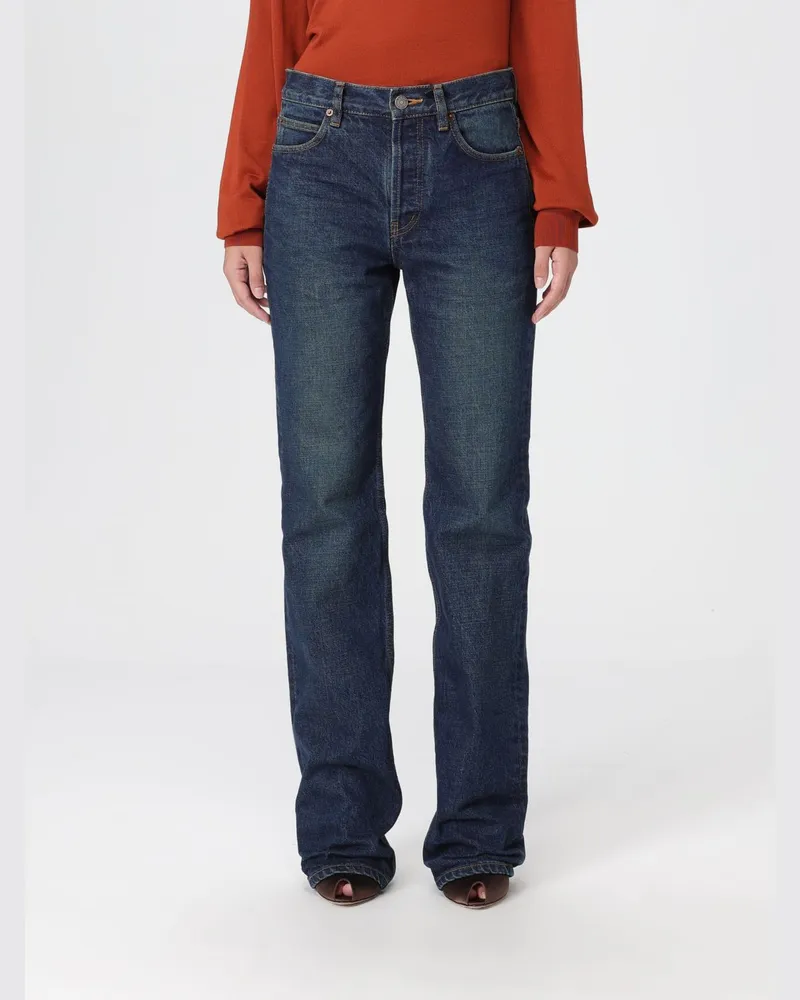 Saint Laurent Jeans damen Petroleum