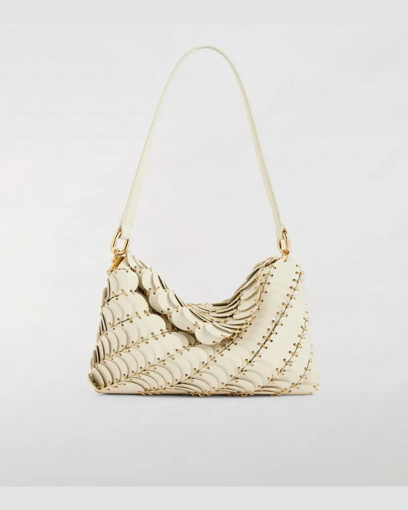 Paco Rabanne Schultertasche damen Weiß