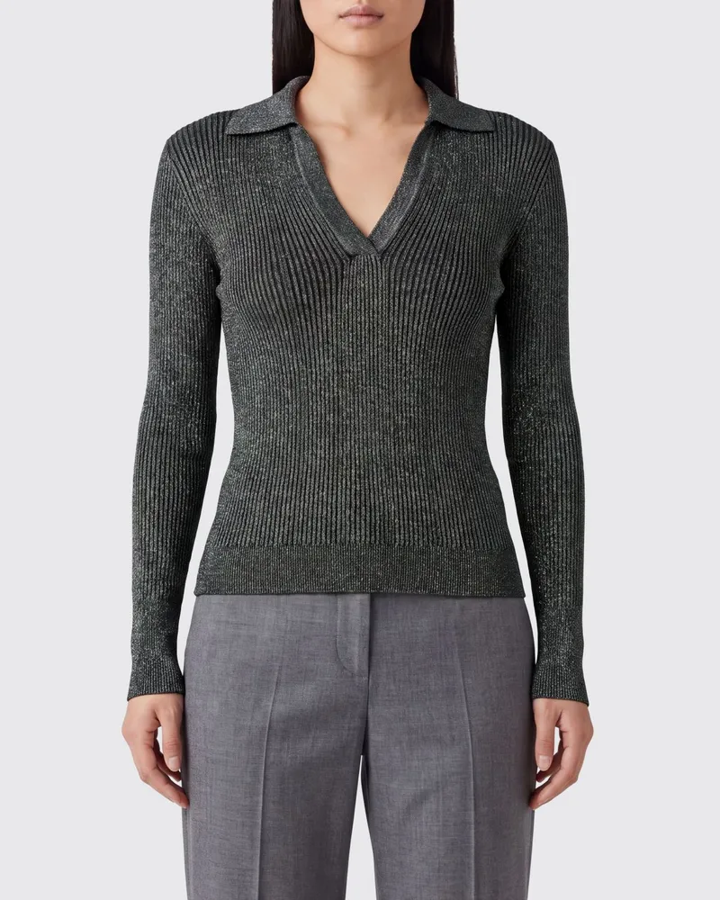 Roberto Collina Polo damen Schwarz