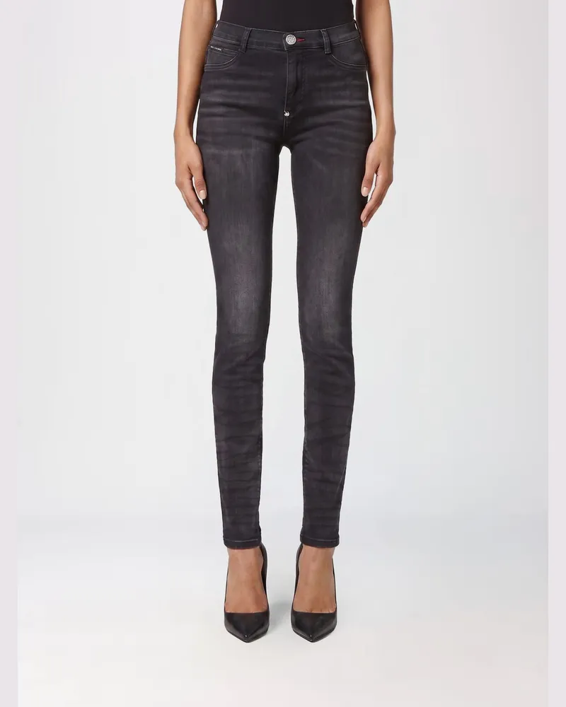 Philipp Plein High-Waist Skinny-Jeans aus Stretch-Denim Mouse