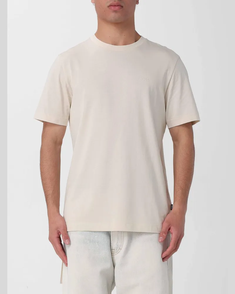 HUGO BOSS Basic Baumwoll-T-Shirt Yellow