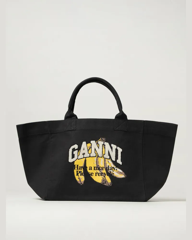 Ganni Handtasche damen Schwarz
