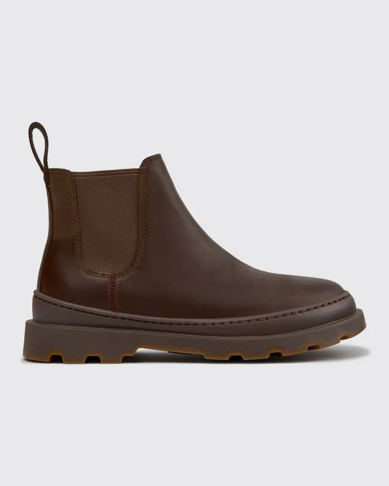 Camper Chelsea-Boots Brutus+ aus Kalbsleder mit Profilsohle Braun