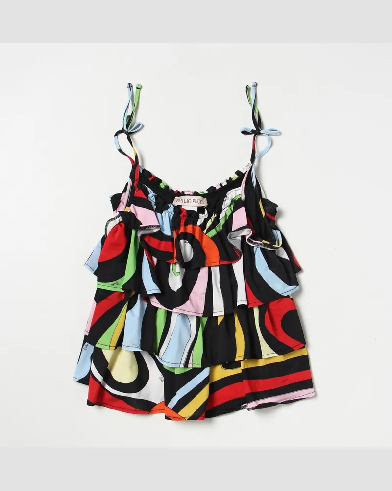 Emilio Pucci Top kinder  Junior Schwarz