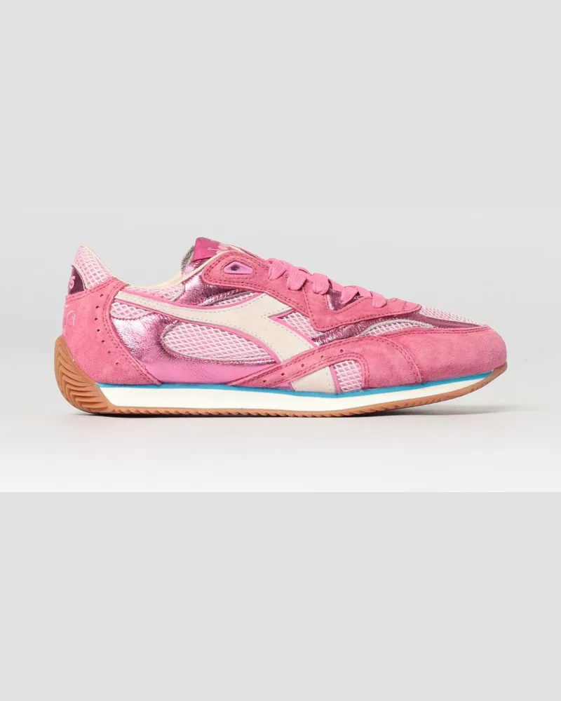 Diadora Equipe Revenge Sneakers aus Wildleder und Mesh Fuchsia