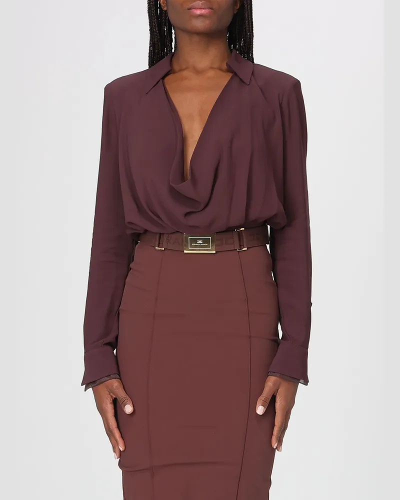 Elisabetta Franchi Hemdbluse damen Kakao