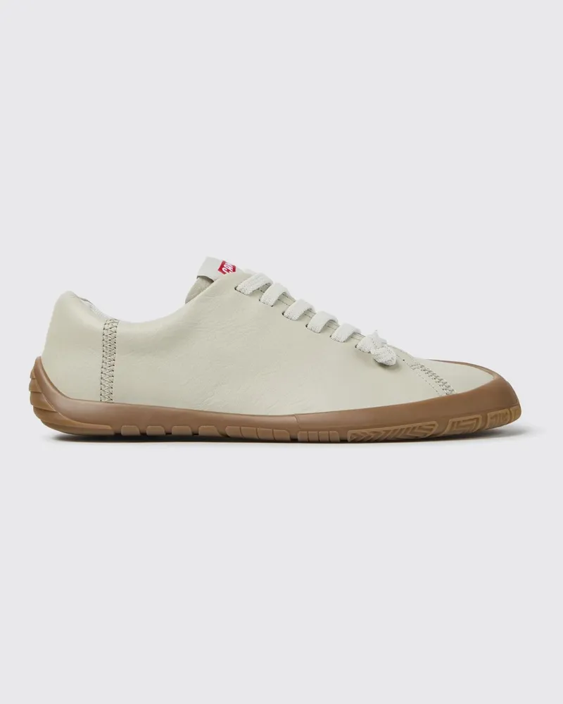 Camper Peu Path+ Slip-on-Sneaker aus Glattleder mit elastischen Schnürsenkeln Beige