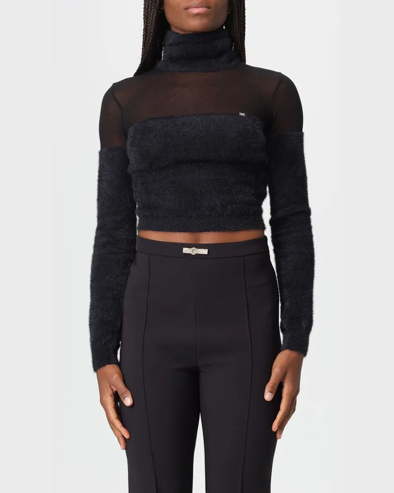 Elisabetta Franchi Strickjacke damen Schwarz