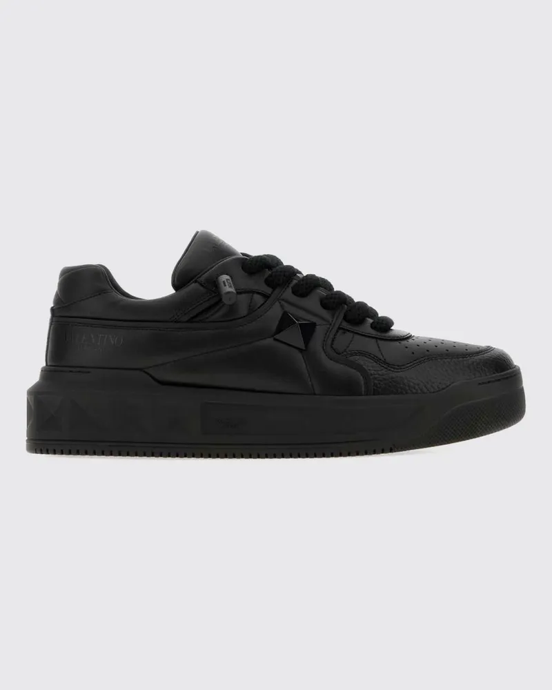 Valentino Garavani One Stud XL Low Top Sneakers aus Nappaleder Schwarz