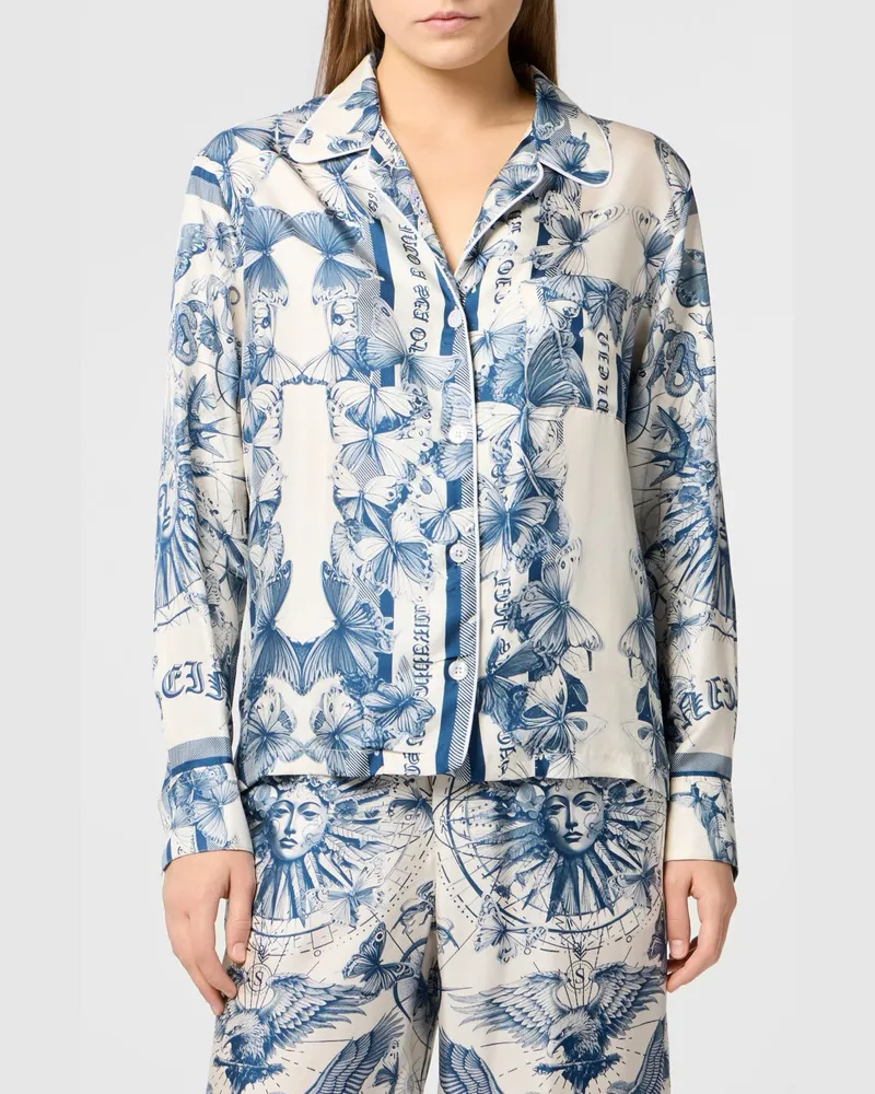Philipp Plein Hemdbluse damen Türkis